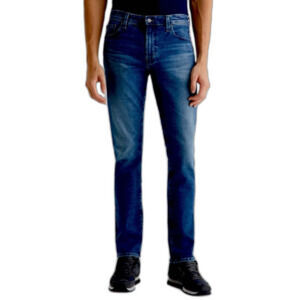 AG Jeans Men's Blue Denim Medium-Dark Wash Slim Straight Fit Jeans Size 33 X 27
